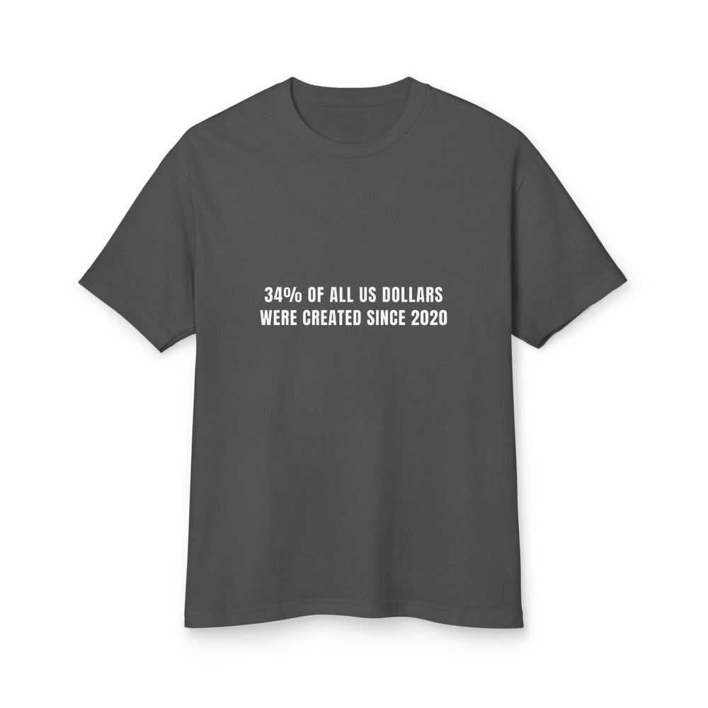 34% of All US Dollars Created Since 2020 — Heavyweight Tee