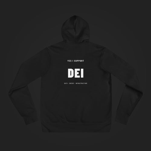 Soft Signal — Yes I Support DEI — Hoodie