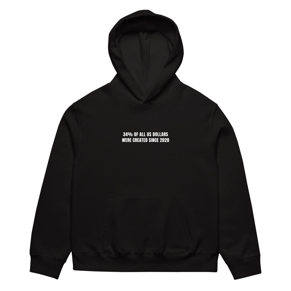 34% of All US Dollars Created Since 2020 — Oversized Hoodie